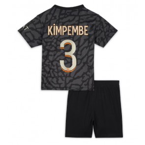 Paris Saint-Germain Presnel Kimpembe #3 Rezervni Dres za Dječji 2023-24 Kratak Rukavima (+ kratke hlače)